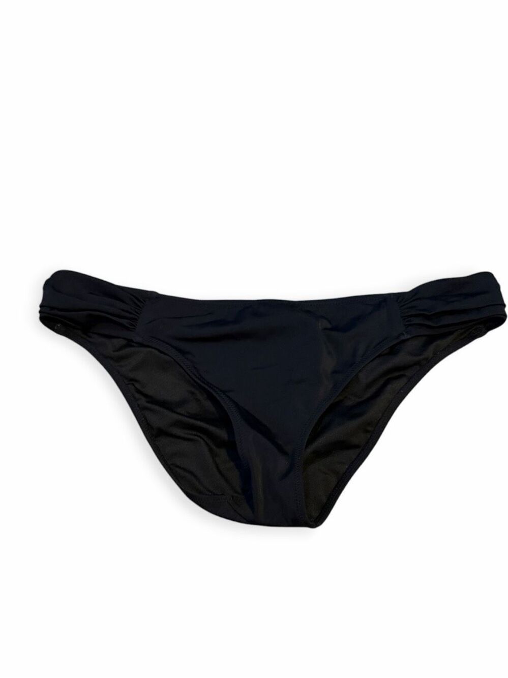 VICTORIA’S SECRET The Knockout Black Ruched Bikini Bottom Medium
